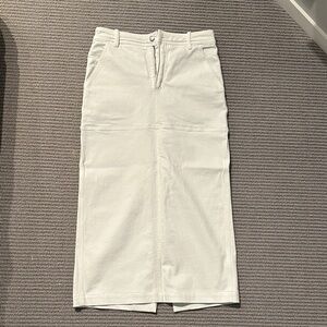 A.L.C. White denim Pencil Skirt